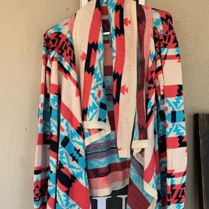 Moon collection Aztec sweater bnwot size large